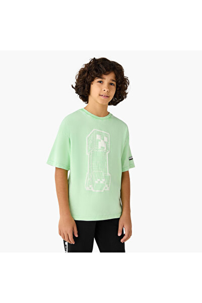 MINECRAFT Printed T-shirt with Short Sleeves