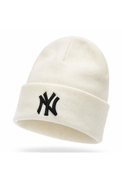 PERLOTUS Ny Logo Unisex Winter Beanie Cotton Acrylic Blend Soft Textured, One...