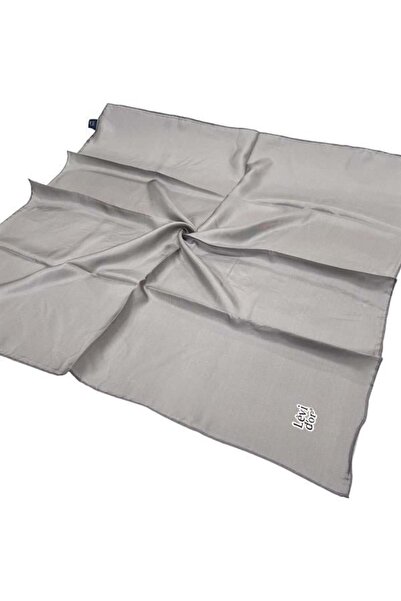 Levidor Μεταξωτό μαντήλι σε απλή ύφανση twill - Μεσαίο Γκρι