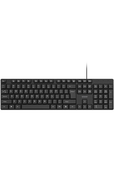 Savio Tastatură KB-01 Acasă/Birou USB QWERTY Engleză SUA Negru