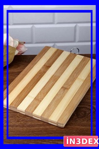 İN3DEX Kitchen Cutting Board Made of Bamboo Material