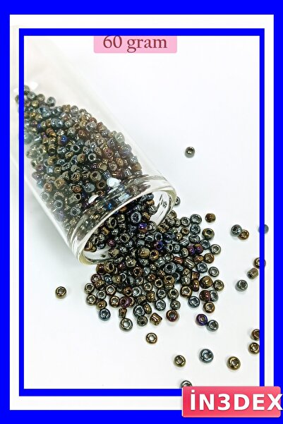 İN3DEX 3 mm Cast Glass Beads 60 Grams Assorted Colors