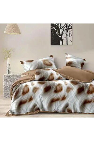 Pucioasa Duvet Cover Set with Stretchy in fine fabric, 6 pieces, Animal Print...