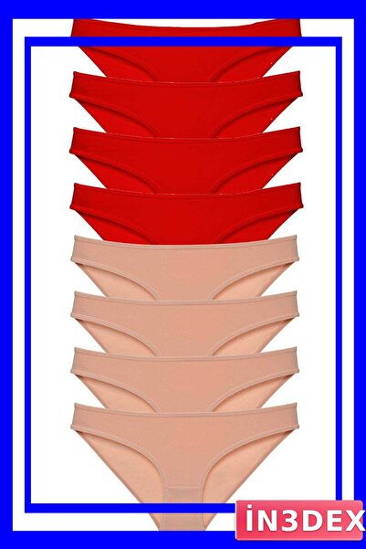 İN3DEX Women's Lycra Slip Panties 8-Piece Economical Pack