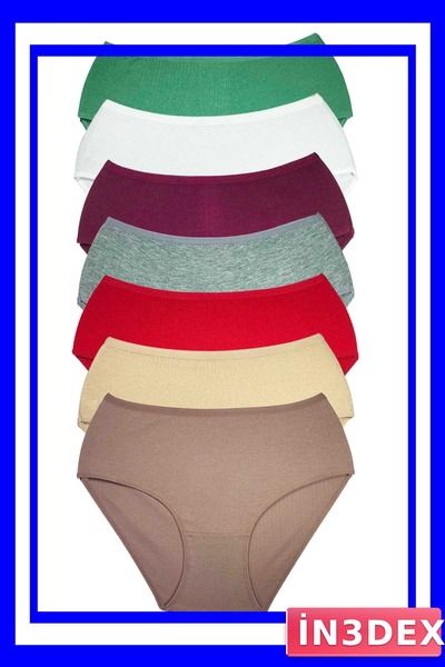 İN3DEX 7-Piece High Waist Bato Panties Set for Women