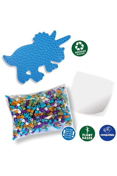 SES Creative Creative Toy Green Beedz – Triceratops Iron Beads