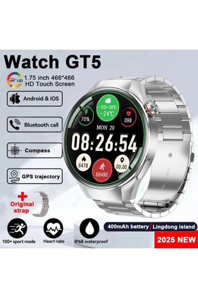 OEMN 2025 Watches GT5 Pro SmartWatches 1.75“ AMOLED Screen NFC GPS Tracker He...