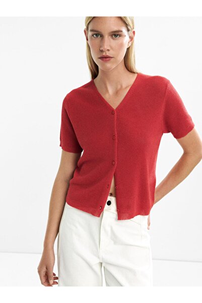 PARFOIS Kısa Kollu Örme Hırka