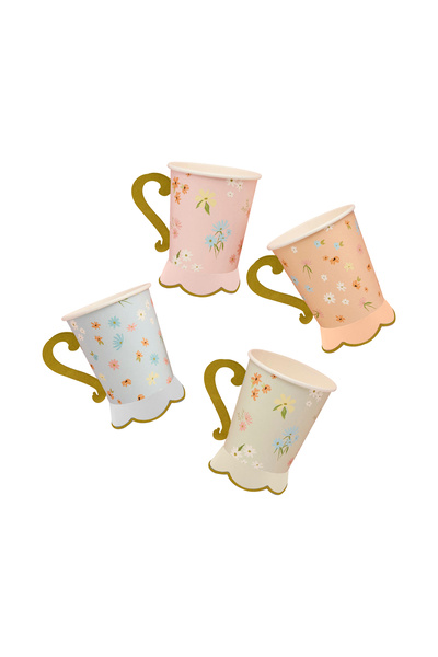 Hootyballoo Floral Tea Party Paper Cups 8Ct