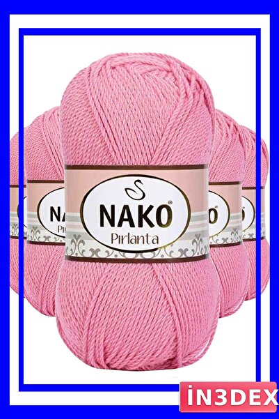 İN3DEX مجموعة خيوط الحياكة اليدوية من أميجورومي باللون الوردي، عبوة من 5 قطع