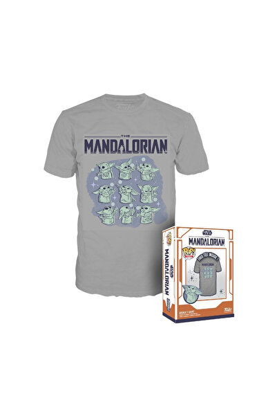 Funko POP! Boxed Tee: Mandalorian- Grogu On Ship