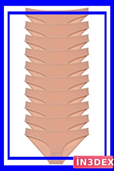 İN3DEX Women's Lycra Slip Panties 10-Piece Economical Pack