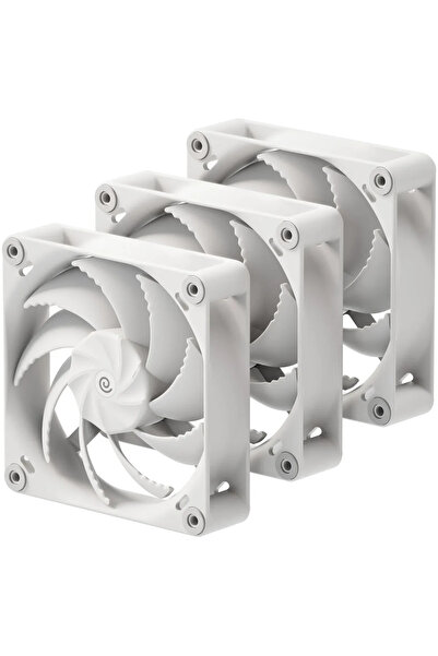 Havn Ventilator H12 PWM, pachet de 3, 120 mm - alb