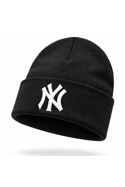 PERLOTUS Ny Logo Unisex Winter Beanie Cotton Acrylic Blend Soft Textured, One...