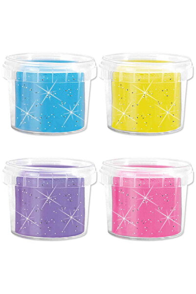 SES Creative Jucărie creativă, pastă de modelat vegană colorată cu sclipici, ...