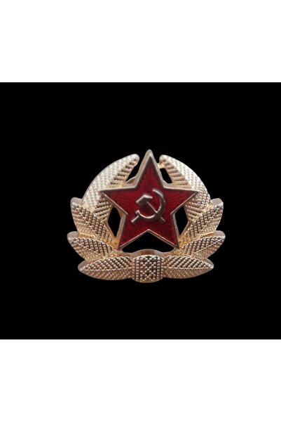 kho military design 2.5x2.5 cm. Sovyet Subay Metal Kokart (1950-1991)