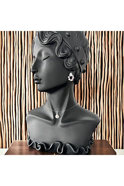 Ezera Transparent Wire Necklace with 925 Silver Shell Pendant