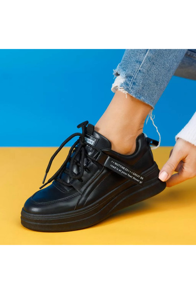 Zaira Women's Susana Black Sneakers #6611M - 40