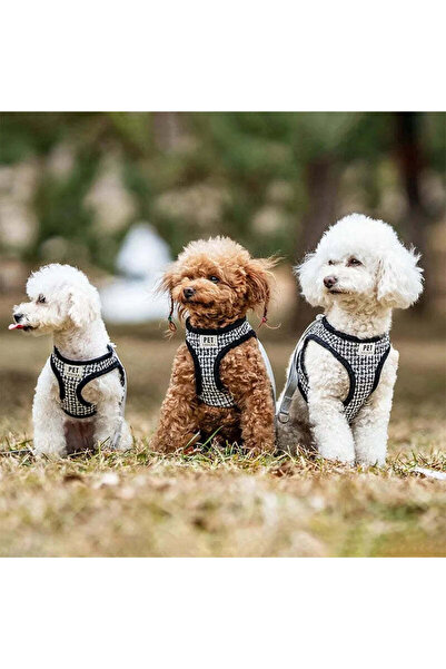 Petora Ham reglabil cu lesă pentru câini, negru, HC1033 - S