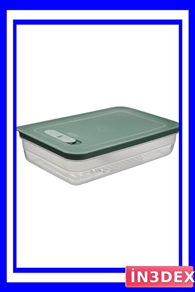 İN3DEX Microwave Compatible Food Storage Container with 2.5 Liter Capacity