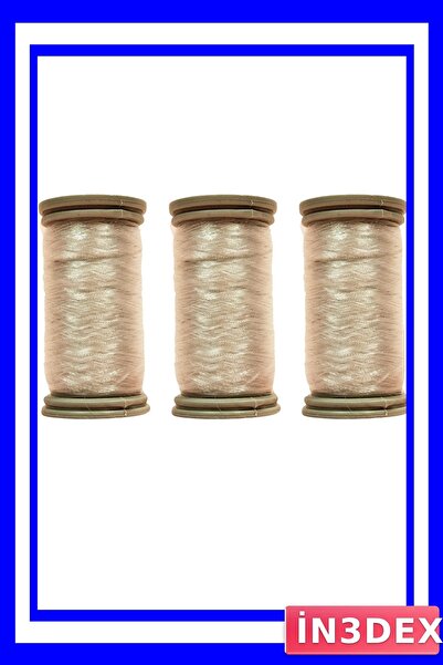 İN3DEX خيط خرز شفاف 200 متر، عبوة من 3 قطع