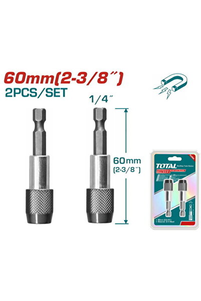 TOTAL - EXTENSOR BIT - 60MM, 2 BUCĂȚI / SET