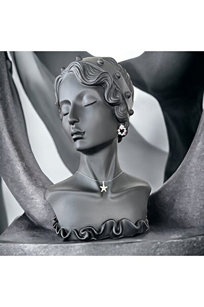 Ezera Transparent Wire Necklace with Silver Starfish Pendant