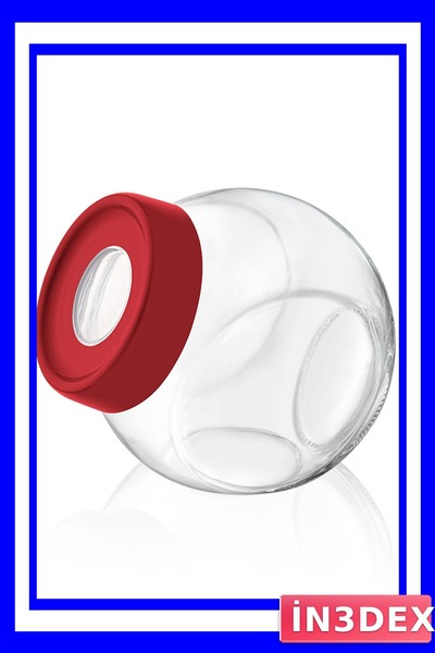 İN3DEX وعاء زجاجي سعة 750 سي سي بتصميم قاع مزدوج