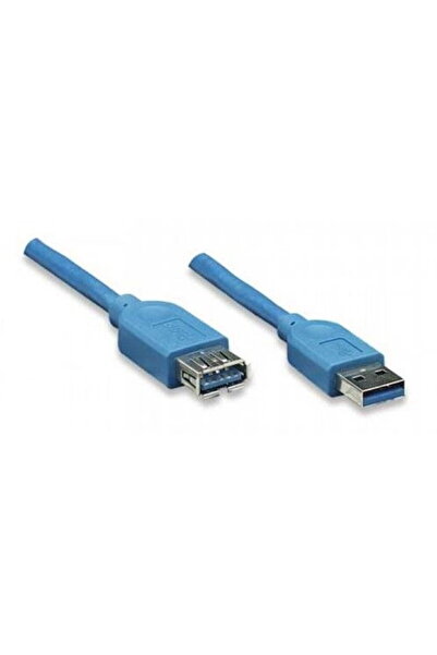 Techly Cablu USB 3.0 Tip A Masculă-Mamă 3m Albastru