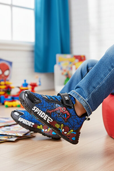 SPIDERMAN Hafif Anatomik Çocuk Sneaker ışıklıdır ( dar kalıptır )