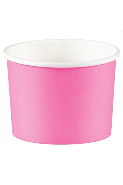 Creative Converting Solid Treat Cups Candy Pink 9oz 8Ct
