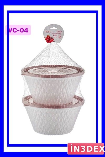 İN3DEX Double Honeycomb Design Storage Container with 2 Liter Capacity