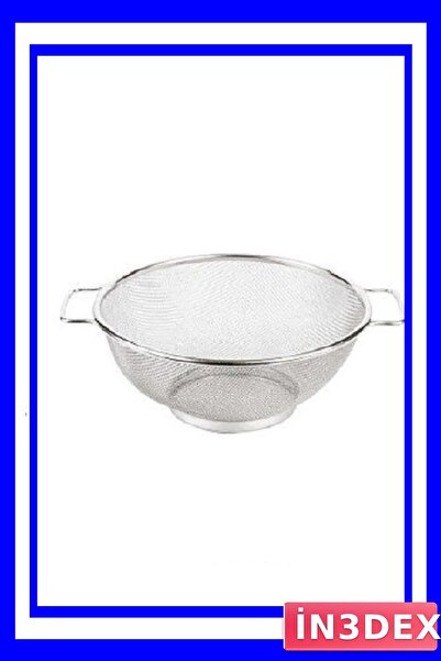 İN3DEX Stainless Steel Kitchen Strainer 22 Centimeter Diameter