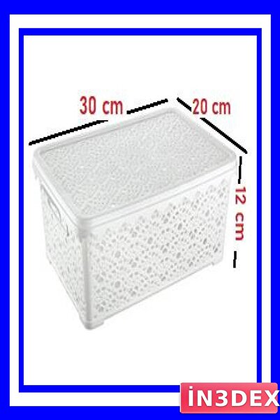 İN3DEX Large Storage Box with Motif Cover