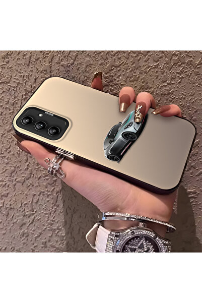 Hontinga حافظة هاتف سامسونج جالاكسي A14 متوافقة مع حافة السيليكون الصلبة ومضا...