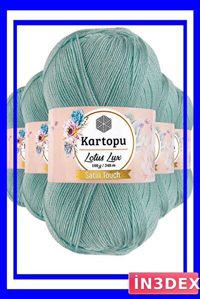 İN3DEX خيط حياكة لامع 5 قطع بلون النعناع للبيكيني والبلوزة