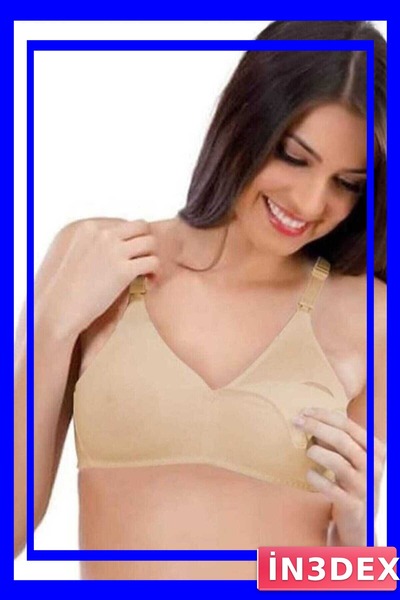 İN3DEX Cotton Nursing Bra Combed Cotton Fabric
