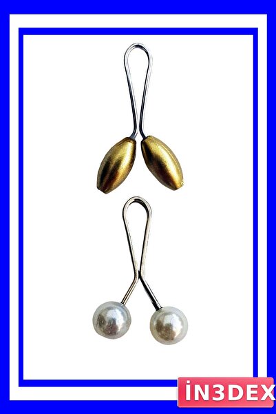 İN3DEX Hijab Scarf and Shawl Stabilizer Clip Set 2-Pack