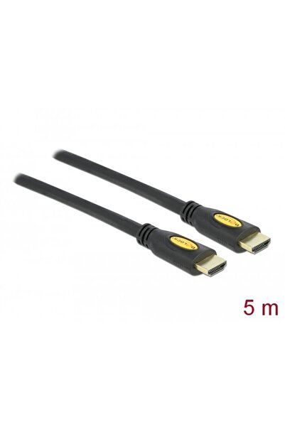 DELOCK HDMI de mare viteză cu Ethernet - HDMI-A mascul > HDMI-A mascul 4K 5,0 m