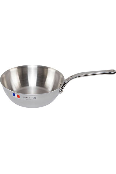 De Buyer Tigaie Affinity din oțel inoxidabil curbată, 20 cm