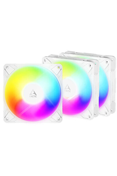 Arctic P12 Pro Reverse A-RGB PWM Fan - 120mm, white, 3-pack
