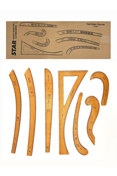 dm dikişmarket Набір французьких лінійок Riga Curve (7 предметів)