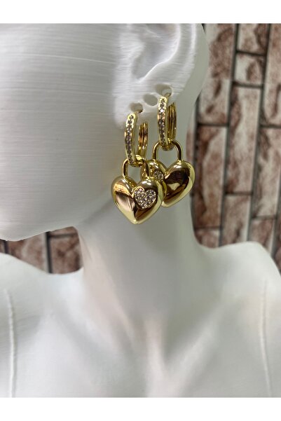 XUPING JEWELRY xuping kalp taşlı küpe