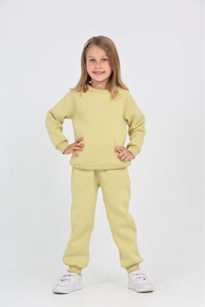 Toontoy Buy Girl's 2-Piece Set: Crew Neck Sweatshirt & Jogger Sweatpants with...