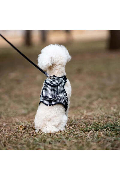 Petora Ham de rucsac reglabil cu lesă pentru câini, negru HC1028 - S