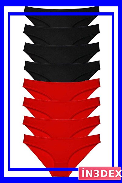 İN3DEX Lycra Women's Slip Panties Set of 8 Economical Series