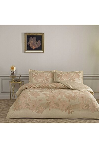 Taç 100% satin Cotton Duvet Cover Set , floral pattern, TAC Mako-Satin, Aurix