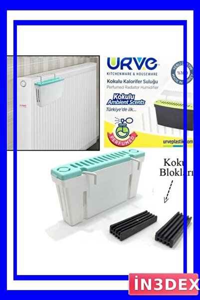 İN3DEX مرطب هواء للغرفة مع قسم مخصص للماء فوق جهاز التدفئة