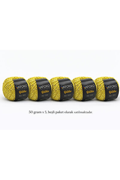 Oxford İplik Oxford Yıldız Pullu İp 5'li Paket