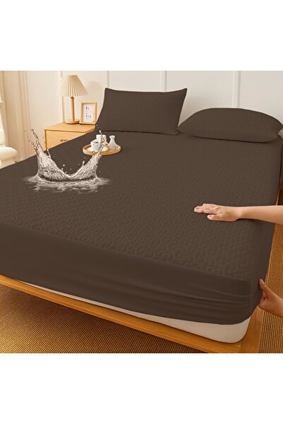 Pucioasa Waterproof quilted protection set with Stretchy, 200x200cm and 2 pil...